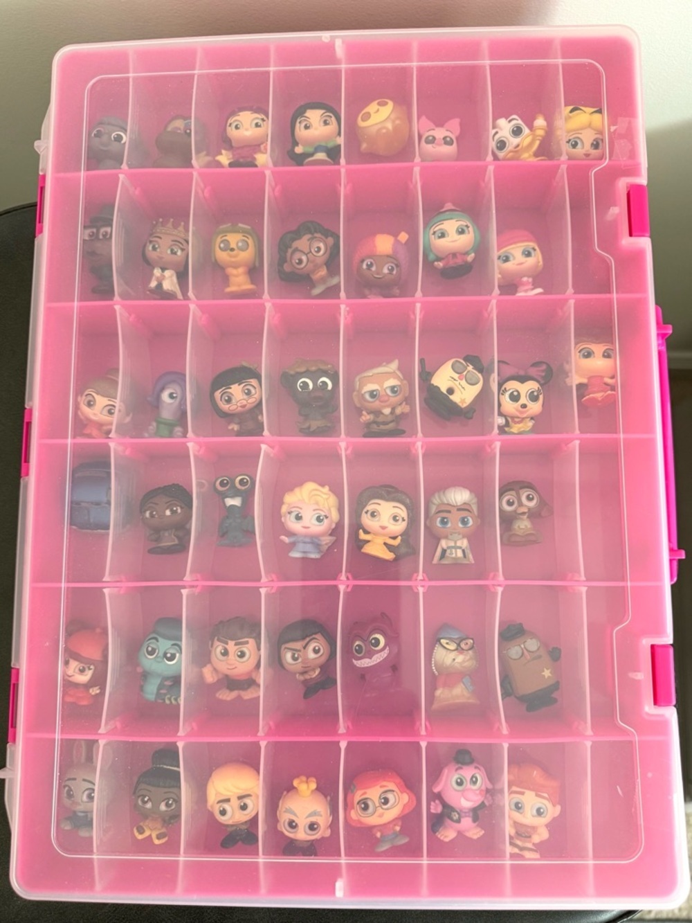 Pink Storage Case w/44 Mini Disney Doorables Figure Collection - Picture 2 of 5